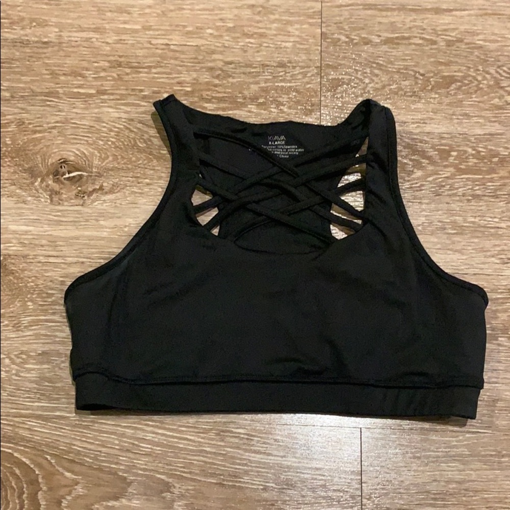 XL black Kiava sports bra